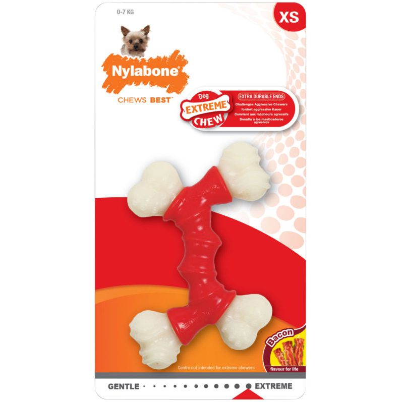 Игрушка для собак Nylabone Двойная косточка экстра жесткая с ароматом бекона XS, Двойная косточка экстра жесткая с ароматом бекона XS
Игрушка для собак Nylabone Двойная косточка экстра жесткая с ароматом бекона XS, Двойная косточка экстра жесткая с ароматом бекона XS
