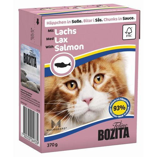 Корм для кошек BOZITA Кусочки в соусе с лососем конс.370г, Кусочки в соусе с лососем конс.370г
Корм для кошек BOZITA Кусочки в соусе с лососем конс.370г, Кусочки в соусе с лососем конс.370г