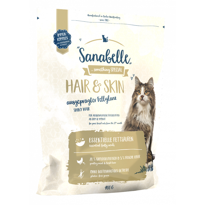 Корм для кошек SANABELLE Hair&Skin для здоровья кожи и шерсти, птица сух. 400г, Hair&Skin для здоровья кожи и шерсти, птица сух. 400г
Корм для кошек SANABELLE Hair&Skin для здоровья кожи и шерсти, птица сух. 400г, Hair&Skin для здоровья кожи и шерсти, птица сух. 400г