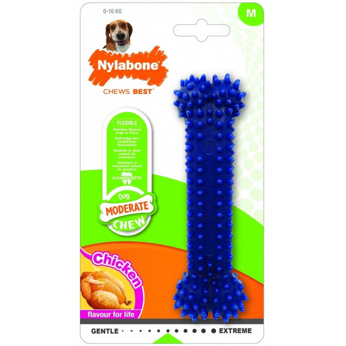 Игрушка для собак Nylabone Косточка Dental умеренно жесткая с ароматом курицы M, Косточка Dental умеренно жесткая с ароматом курицы M
Игрушка для собак Nylabone Косточка Dental умеренно жесткая с ароматом курицы M, Косточка Dental умеренно жесткая с ароматом курицы M