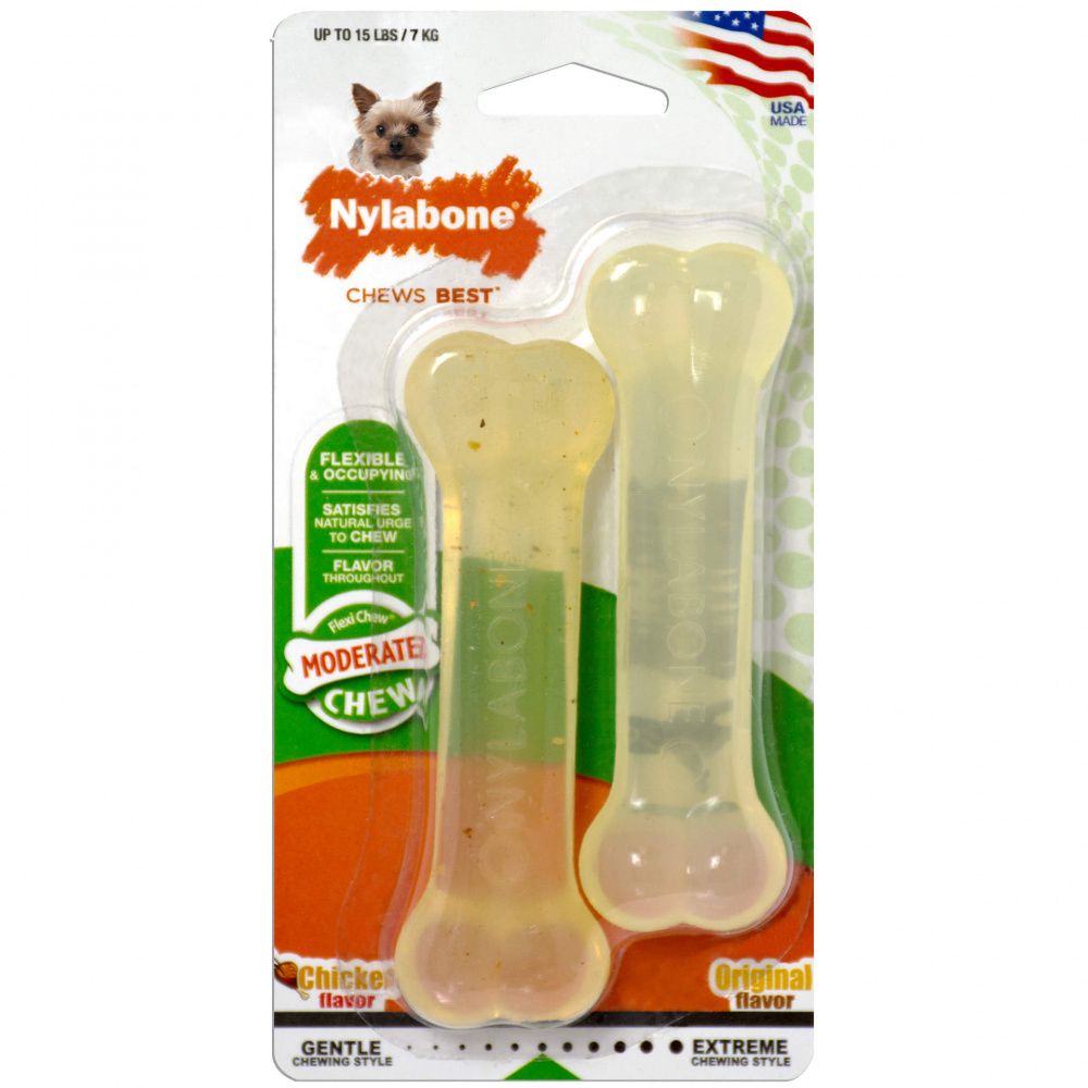 Игрушка для собак Nylabone Набор Косточки умеренно жесткие без аромата и с ароматом курицы XS, Набор Косточки умеренно жесткие без аромата и с ароматом курицы XS
Игрушка для собак Nylabone Набор Косточки умеренно жесткие без аромата и с ароматом курицы XS, Набор Косточки умеренно жесткие без аромата и с ароматом курицы XS