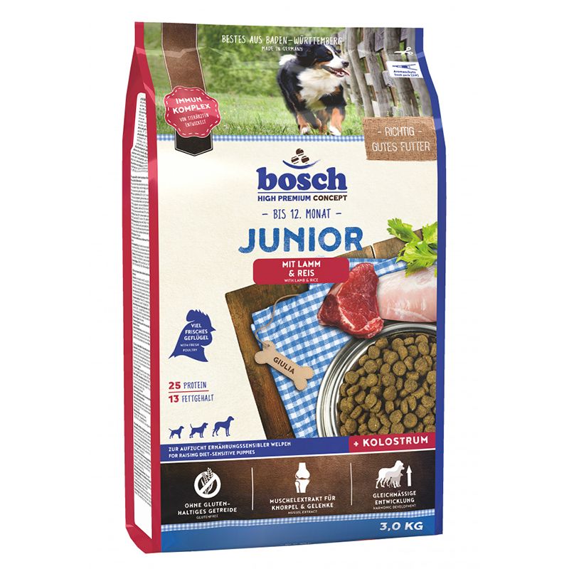 Корм для щенков Bosch Junior с ягнёнком и рисом сух. 3кг, Junior с ягнёнком и рисом сух. 3кг
Корм для щенков Bosch Junior с ягнёнком и рисом сух. 3кг, Junior с ягнёнком и рисом сух. 3кг