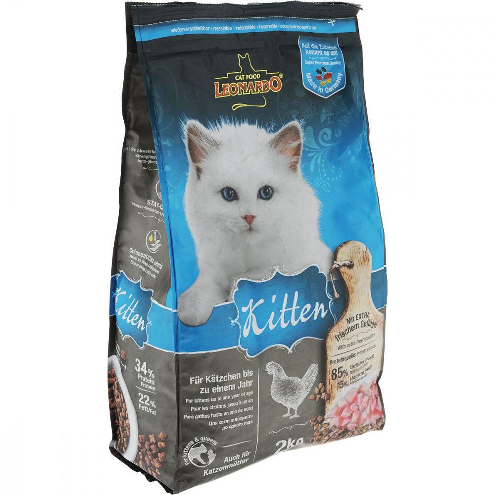 Корм для котят, беременных и кормящих кошек Leonardo Курица сух. 2кг, Курица сух. 2кг
Корм для котят, беременных и кормящих кошек Leonardo Курица сух. 2кг, Курица сух. 2кг