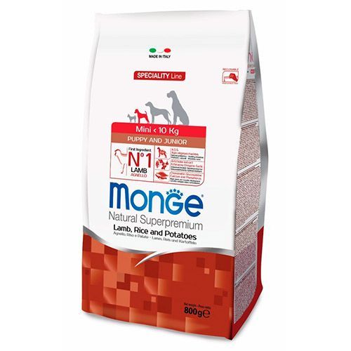 Корм для щенков Monge Dog Speciality Mini для мелких пород ягненок с рисом и картофелем сух. 800г, Dog Speciality Mini для мелких пород ягненок с рисом и картофелем сух. 800г
Корм для щенков Monge Dog Speciality Mini для мелких пород ягненок с рисом и картофелем сух. 800г, Dog Speciality Mini для мелких пород ягненок с рисом и картофелем сух. 800г