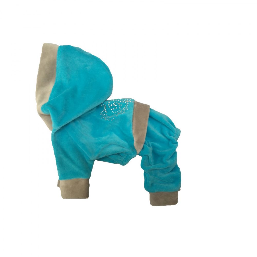Спортивный костюм для собак МОХНАТЫЕ УШКИ из велюра размер L 28см полотенце для собак мохнатые ушки из микрофибры коричневое 70х140см