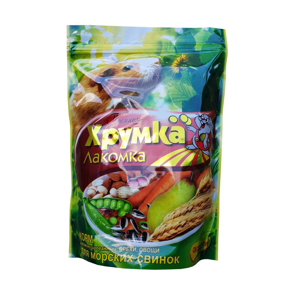 

Корм для грызунов ХРУМКА-ЛАКОМКА, для морских свинок, овощи и орехи сух. 500г