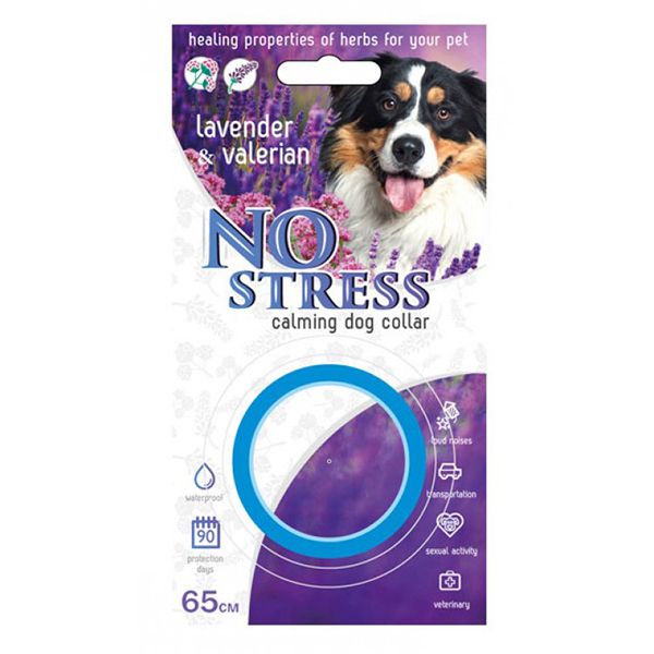 

Ошейник NO STRESS, для собак успокаивающий гипоаллергенный на основе натурал.эфирных масел, 65см