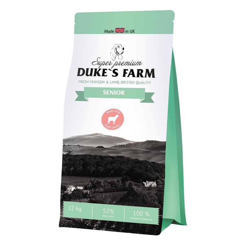 

Корм для собак DUKE'S FARM для пожилых, ягненок, оленина сух. 12кг, для пожилых, ягненок, оленина сух. 12кг