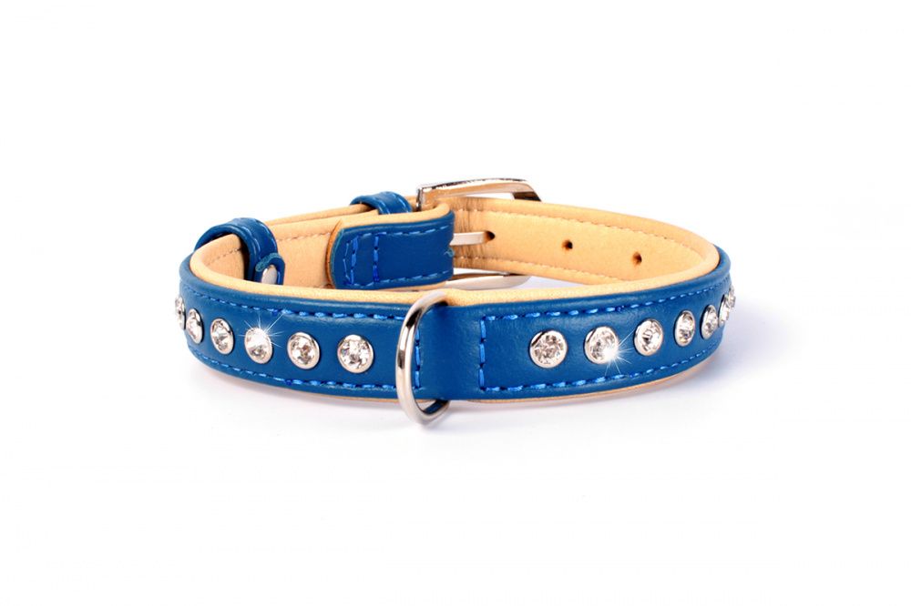 

Ошейник для собак COLLAR, Brilliance со стразами премиум класса ширина 20мм длина 30-39см синий
