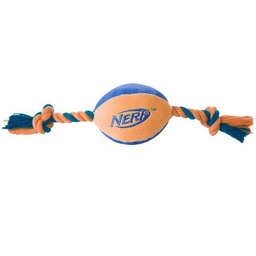 

Игрушка для собак NERF, Мяч плюшевый с веревками 37.5см