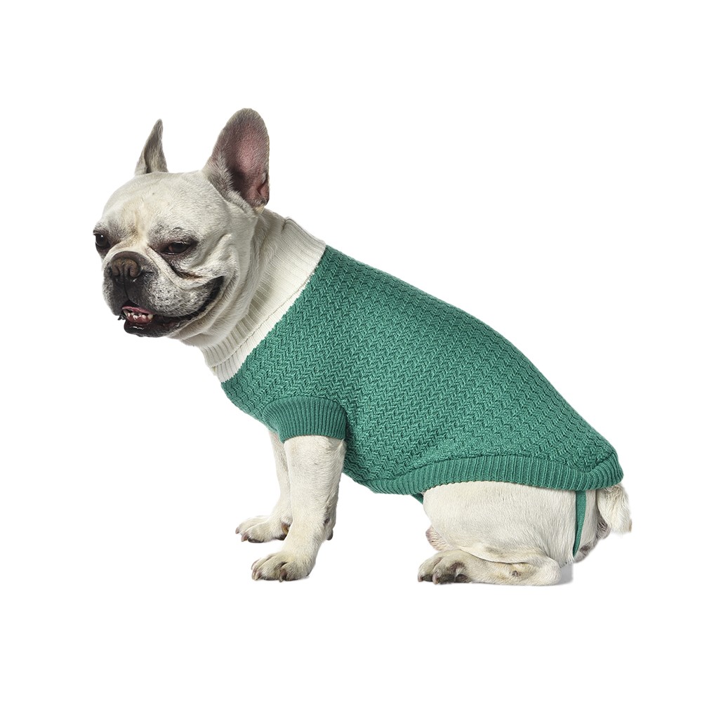 Свитер для собак Foxie Classic S (длина спины 30см) зеленый свитер 10159126 зеленый s