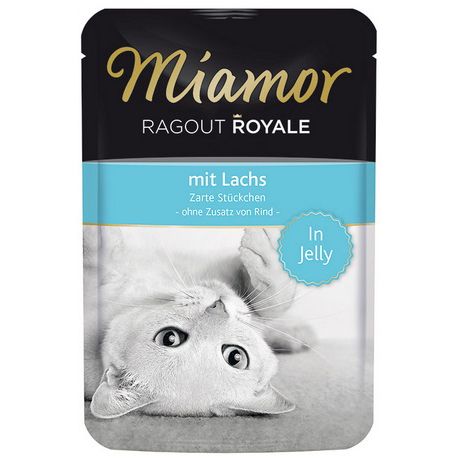 

Корм для кошек Miamor Королевское рагу лосось пауч 100г, Королевское рагу лосось пауч 100г