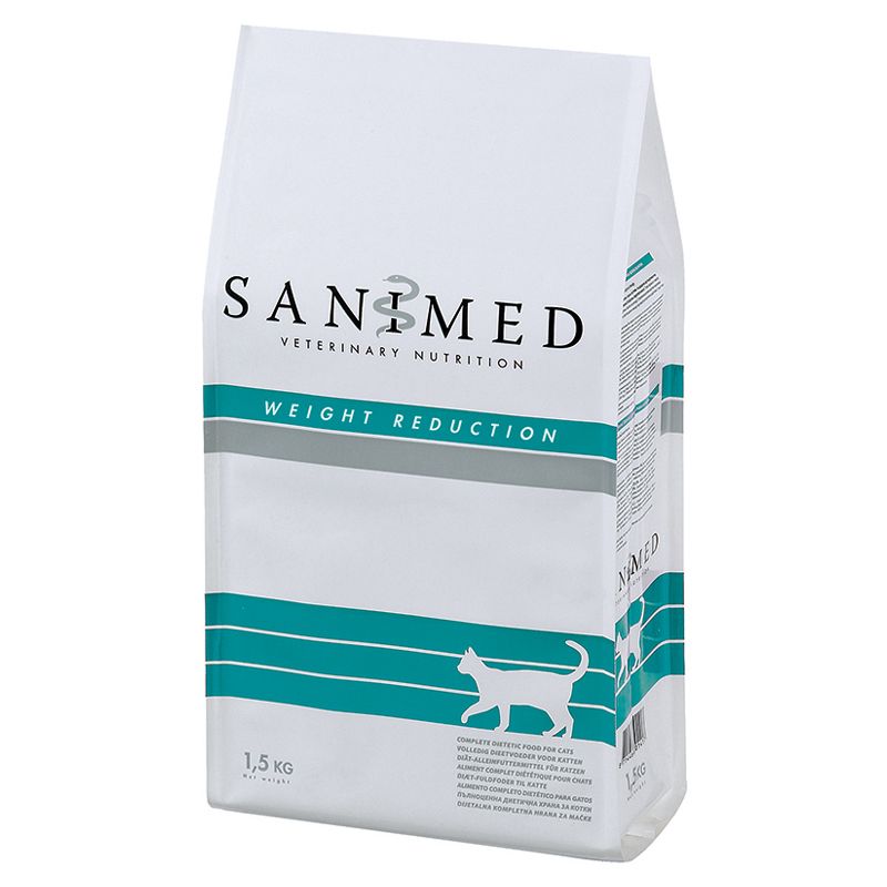 

Корм для кошек SANIMED cat Weight Reduction при ожирении сух. 1,5кг, cat Weight Reduction при ожирении сух. 1,5кг