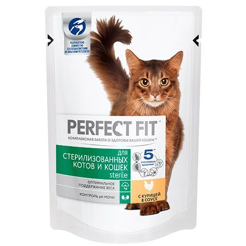 

Корм для кошек PERFECT FIT для стерилизованных конс, для стерилизованных конс.