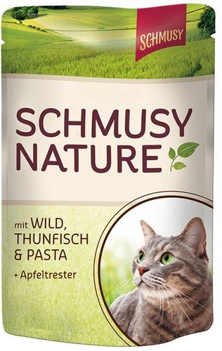 

Корм для кошек SCHMUSY Nature's Menu дичь, тунец пауч 100г, Nature's Menu дичь, тунец пауч 100г