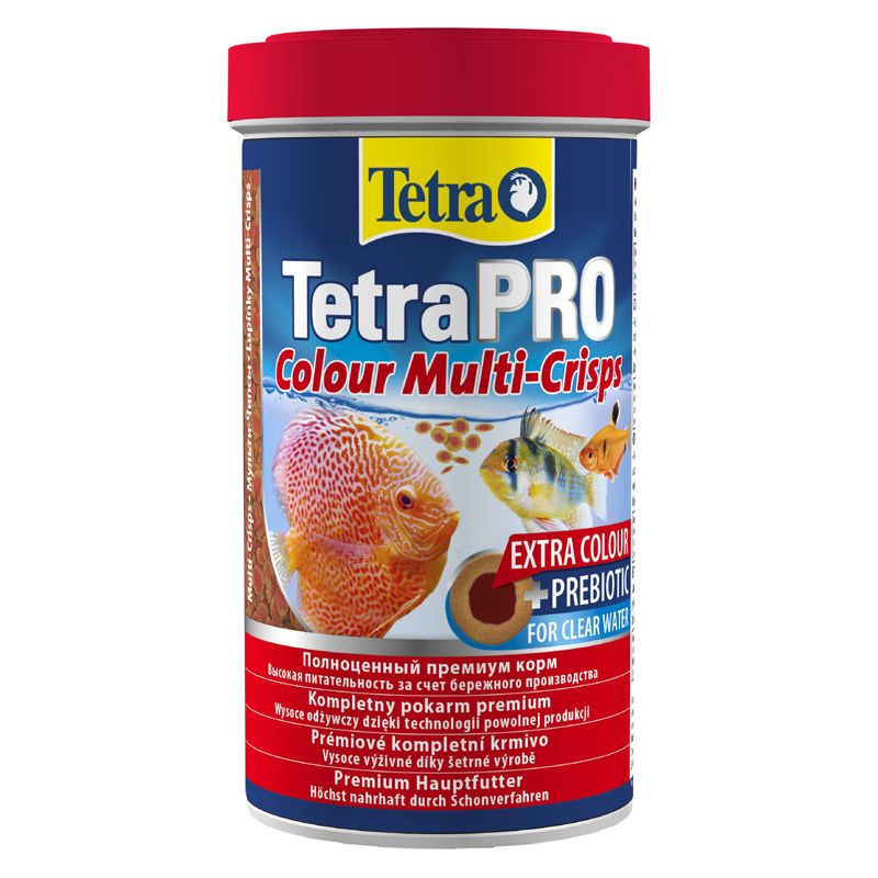 Корм для рыб TETRA PRO Colour корм-чипсы для улучшения окраса всех декоративных рыб 500мл фото