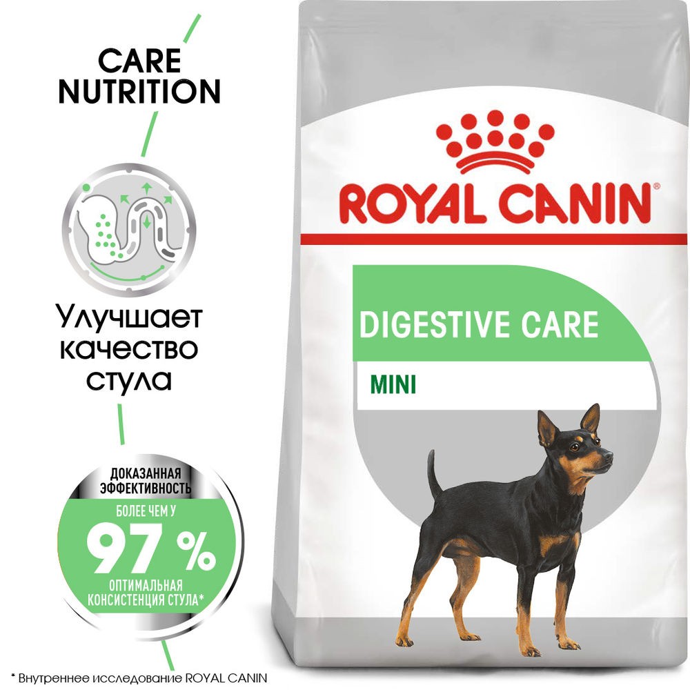 Корм для собак ROYAL CANIN Mini Digestive\Sensible Care сух. 3кг корм для собак royal canin medium digestive care для средних пород с чувств пищеварением сух 3кг