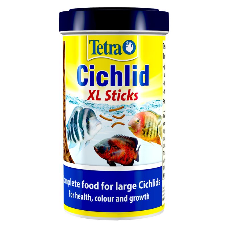 Корм для рыб TETRA Cichlid XL Sticks для всех видов цихлид, палочки 500мл корм для рыб sera cichlid sticks 1 л 210 г
