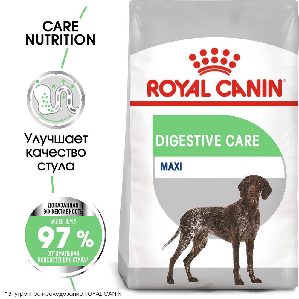Корм для собак ROYAL CANIN Size Maxi Digestive Care для крупных пород с чувствительным пищеварением сух. 3кг корм для собак royal canin medium digestive care для средних пород с чувств пищеварением сух 3кг