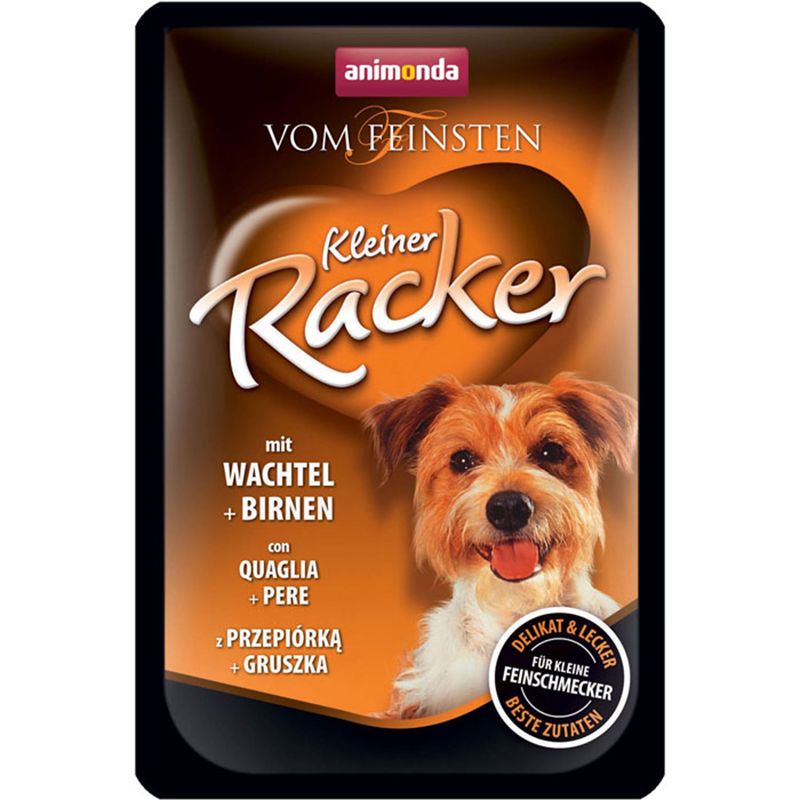 

Корм для собак Animonda, Vom Feinsten Kleiner Racker c перепелами и грушей пауч 85г