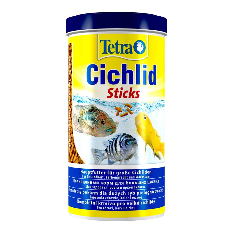 Корм для рыб TETRA Cichlid Sticks для всех видов цихлид в палочках 1000мл корм для рыб sera cichlid sticks 1 л 210 г