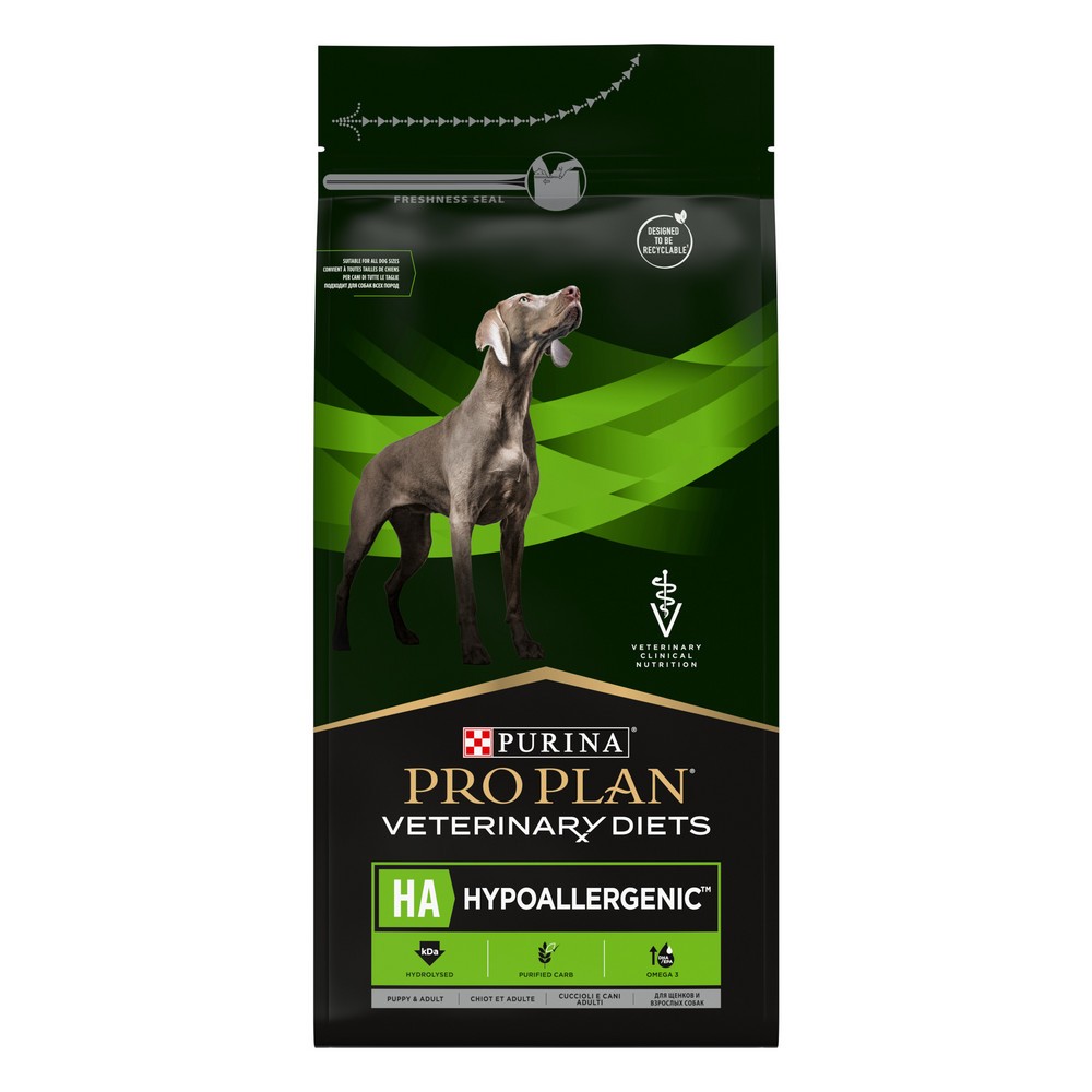 пищевая добавка для собак pro plan veterinary diets fortiflora 30г Корм для собак Pro Plan Veterinary Diets HA при пищевой непереносимости сух. 1,3кг