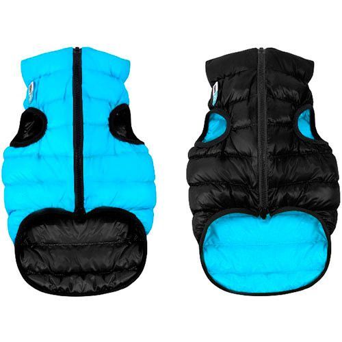 

Куртка для собак AiryVest, двухсторонняя размер L 65см черно-голубая