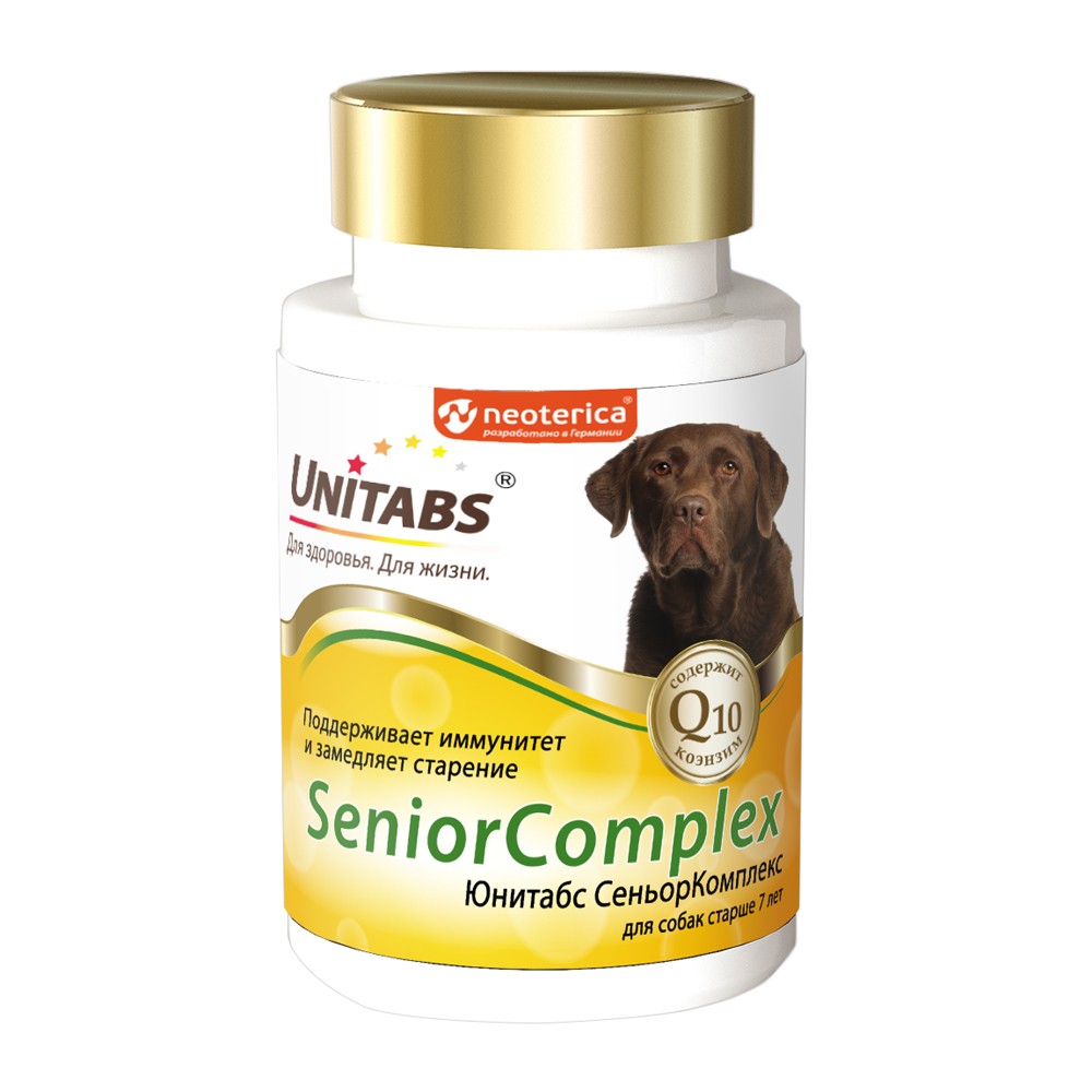 Таблетки UNITABS SeniorComplex с Q10 для собак