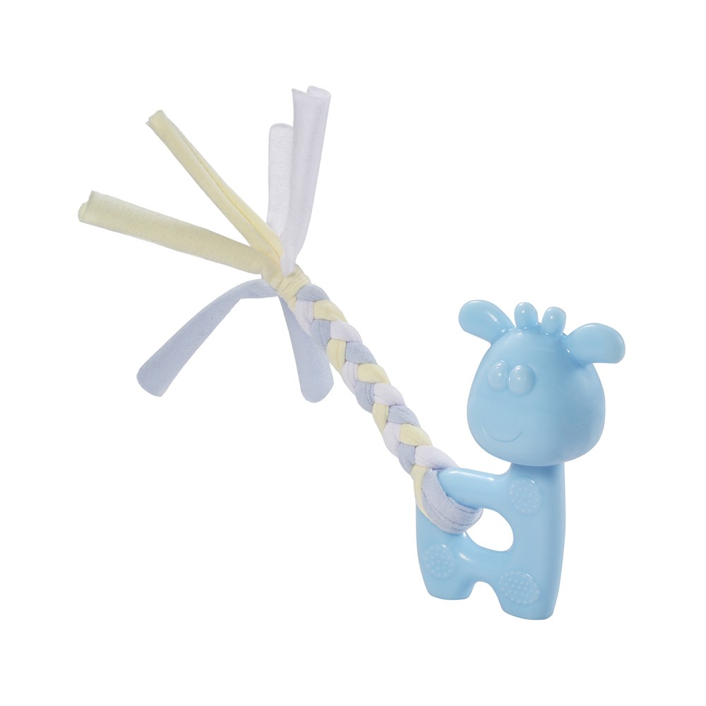 цена Игрушка для щенков TRIOL Puppy Олененок, голубой, термопластичная резина 185мм