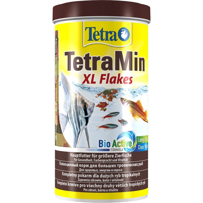 Корм для рыб TETRA Min XL для всех видов рыб, крупные хлопья 1000мл tetramin xl flakes корм хлопья для всех видов рыб крупные хлопья 3 6 л х 2 шт