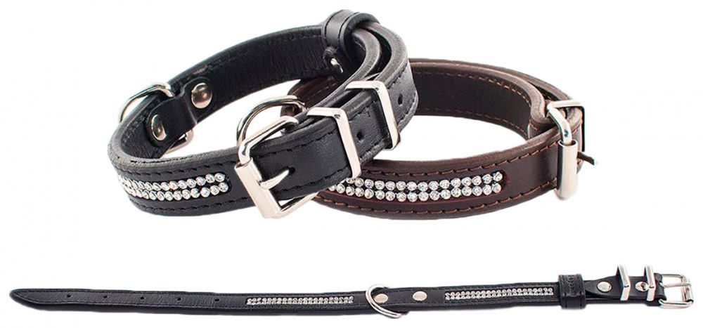 

Ошейник для собак ДАРЭЛЛ со стразами 20мм 35-45см "Бюргер-Пранк", со стразами 20мм 35-45см "Бюргер-Пранк