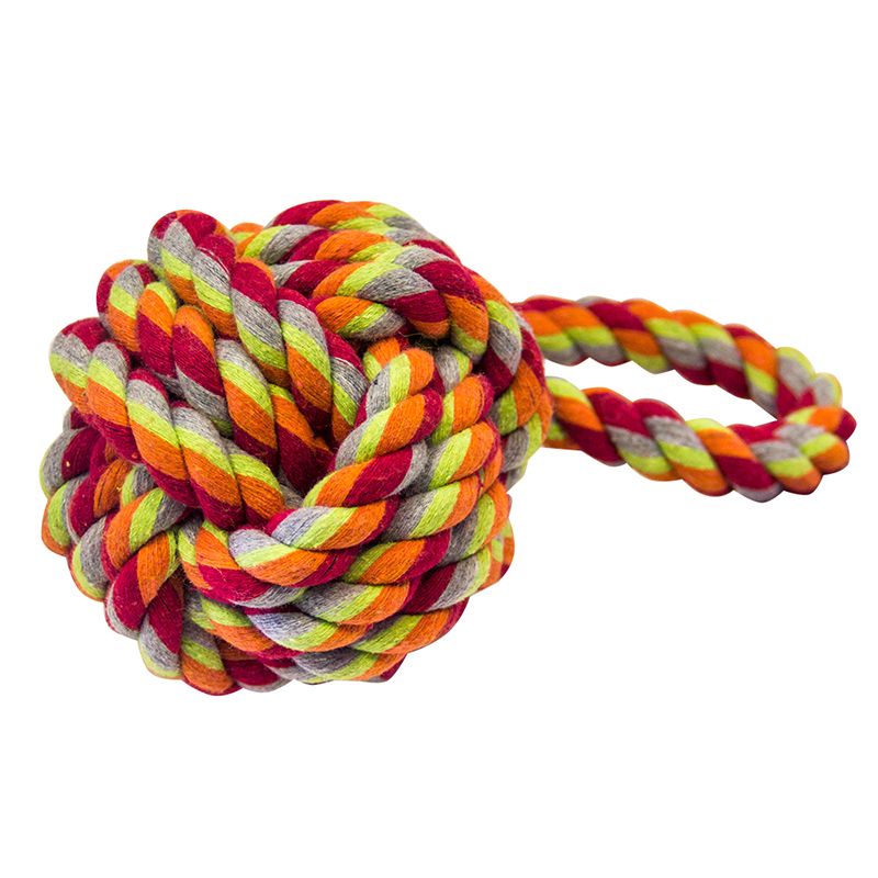 

Игрушка для собак MAJOR, Узел с петлей из каната 22см