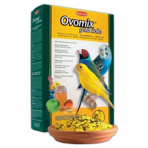 

Корм для птиц Padovan, Ovomix Gold Giallo для птенцов в период линьки 300г