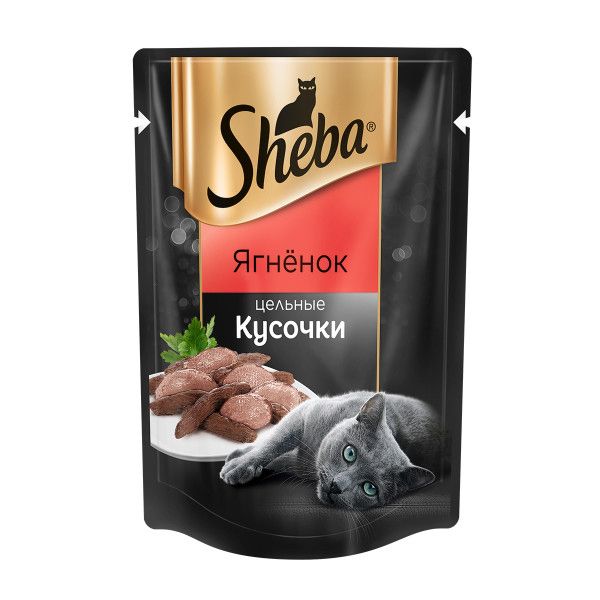 

Корм для кошек SHEBA Naturalle Ягненок куcочки пауч 80г, Naturalle Ягненок куcочки пауч 80г