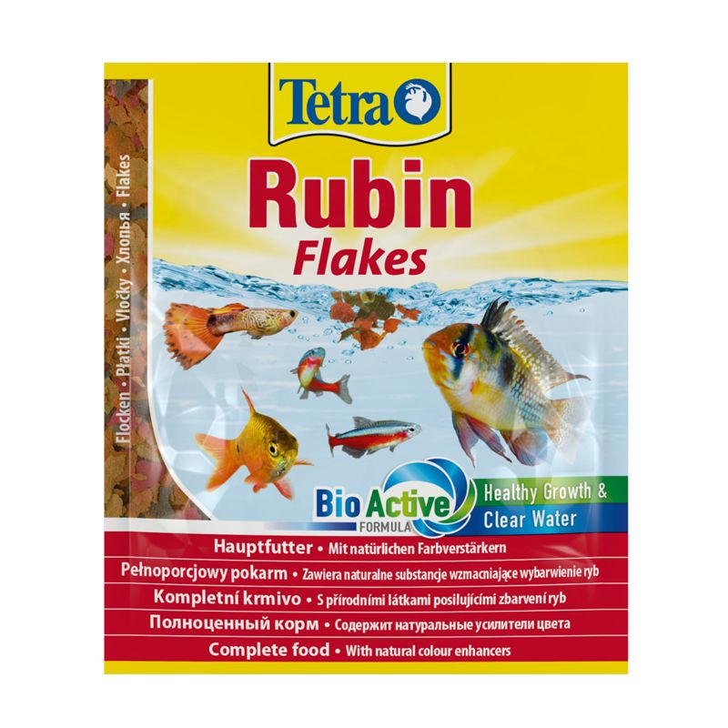 Корм для рыб TETRA Rubin в хлопьях для улучшения окраса всех видов рыб 12г фото