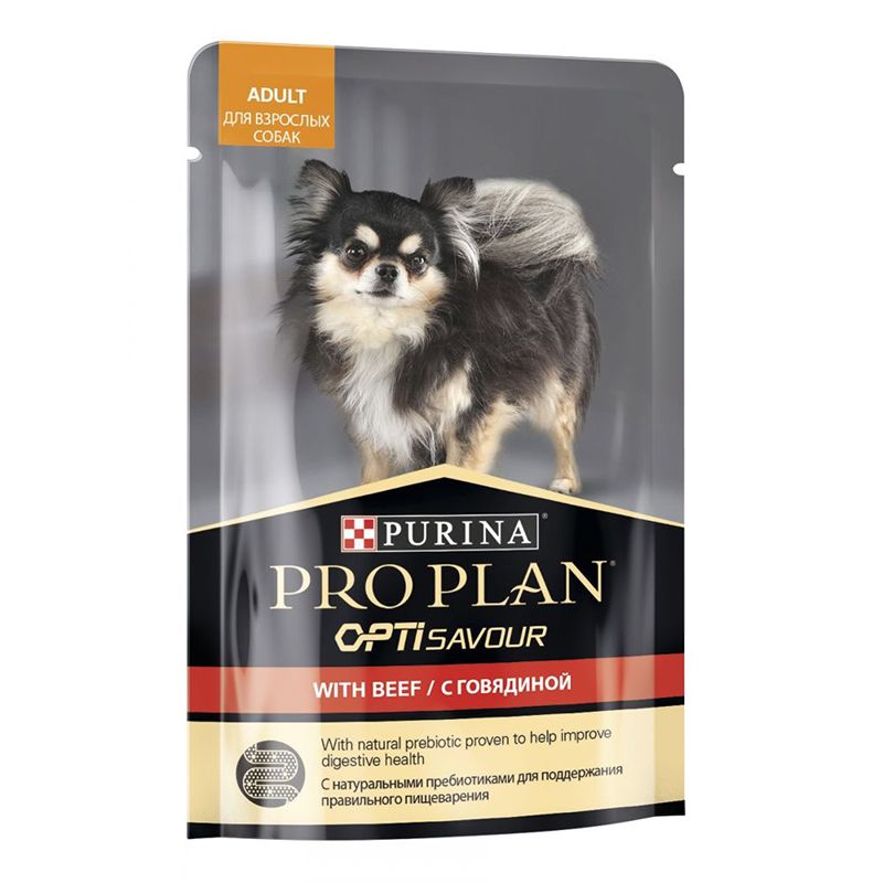 

Корм для собак Pro Plan, говядина пауч 100г