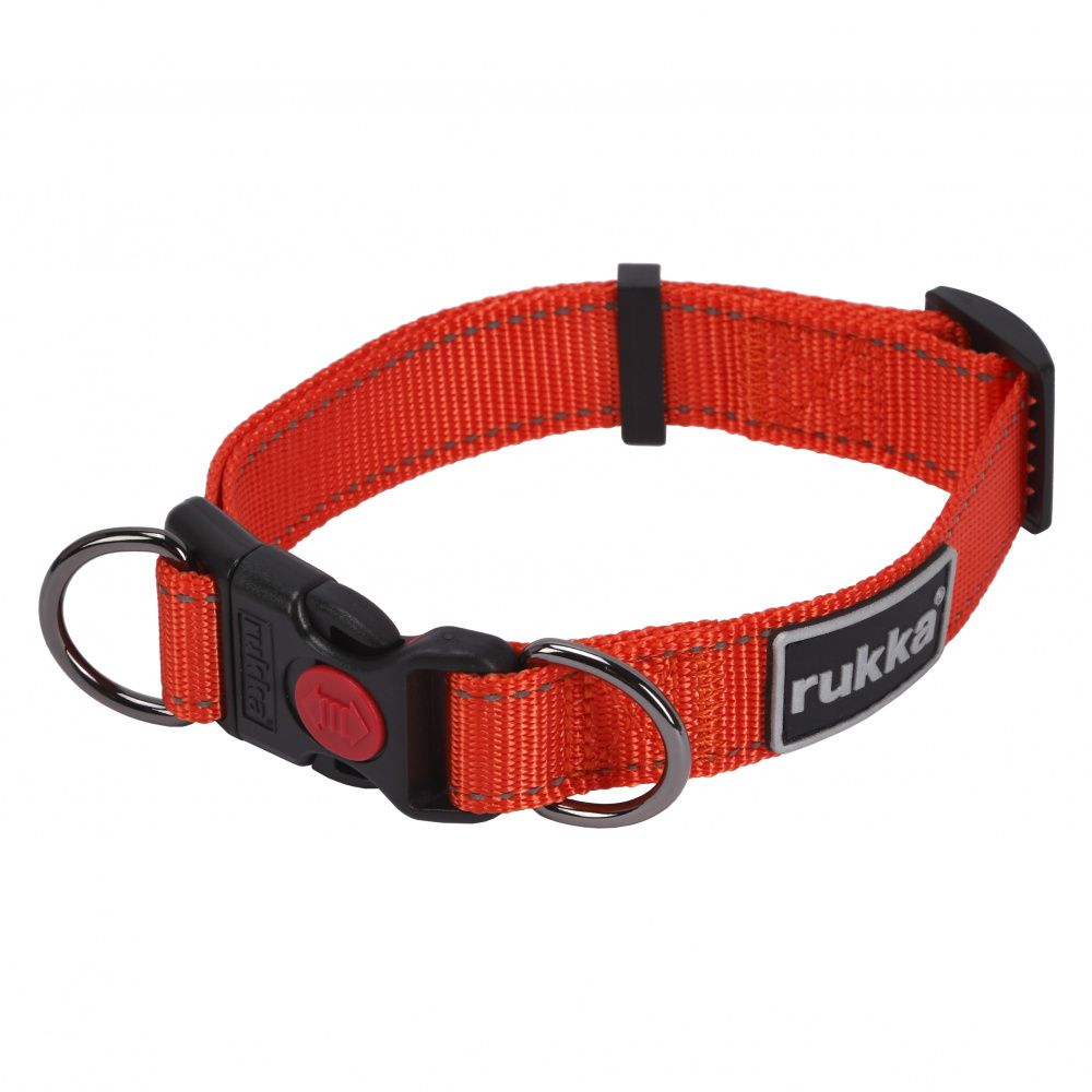 

Ошейник для собак RUKKA, Bliss Collar 30мм (45-70см) красный