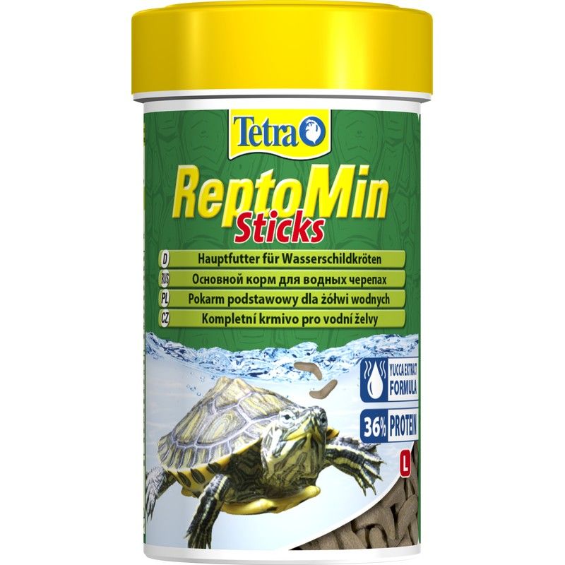 цена Корм для черепах TETRA ReptoMin Sticks L в виде палочек для водных черепах 250мл