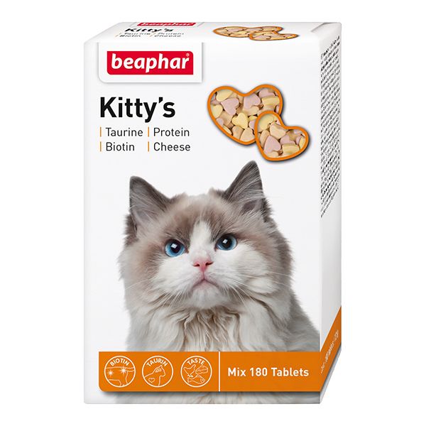 Витамины для кошек Beaphar Kitty's MIX смесь 180шт