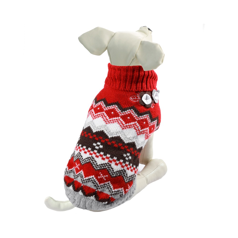 Свитер для собак TRIOL Цветочки XS, бордовый, размер 20см свитер vosq размер xs мультиколор