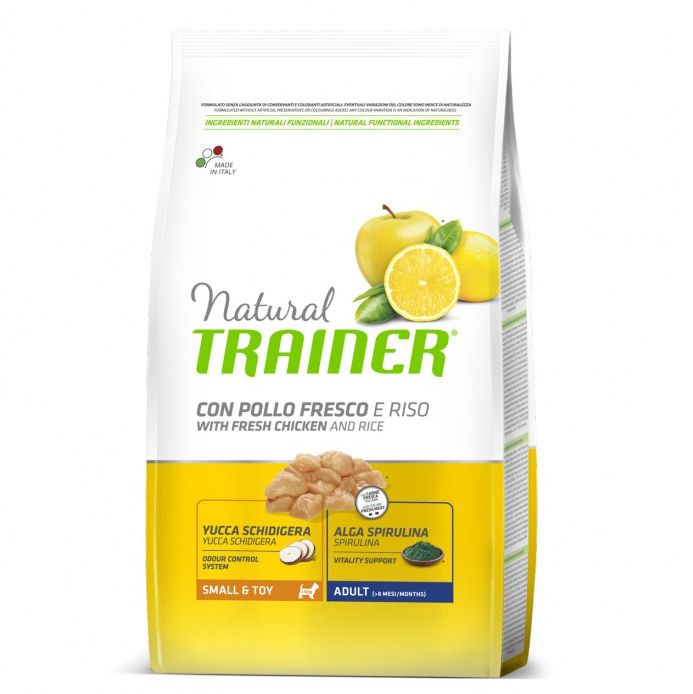 

Корм для собак TRAINER Natural для мелких пород курица, рис сух. 2кг, Natural для мелких пород курица, рис сух. 2кг