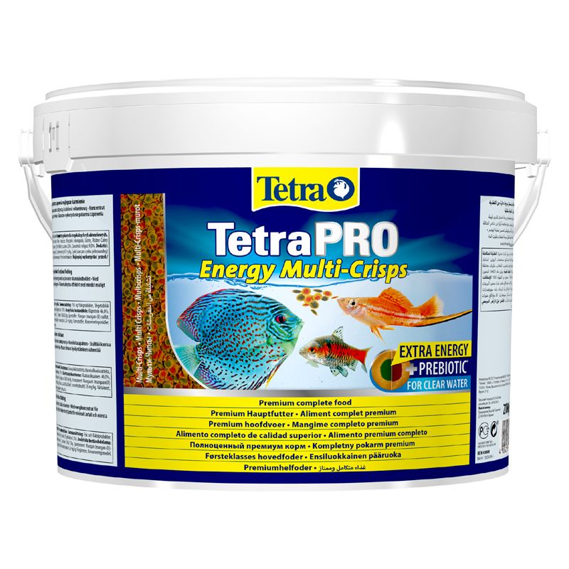 Корм для рыб TETRA TetraPro Energy Crisps чипсы для всех видов рыб для доп.энергии 10 л (ведро)