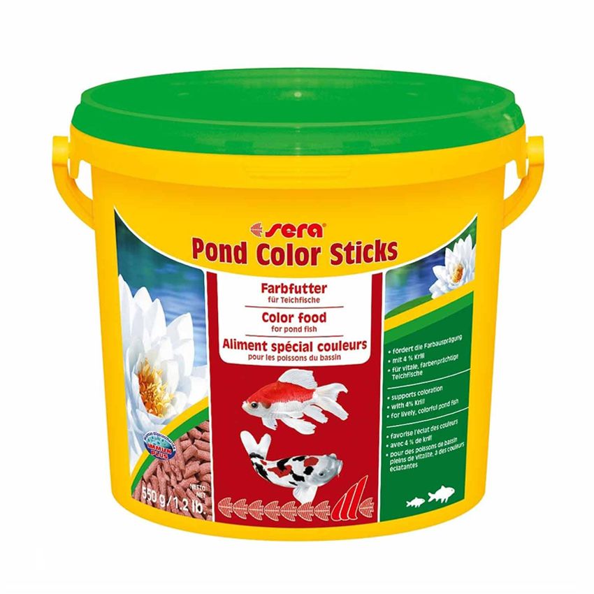

Корм для рыб SERA, для прудовых рыб Color Sticks 3,8л (550г) ведро