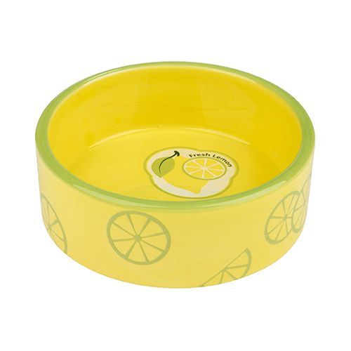 

Миска для животных TRIXIE , Fresh Fruits керамическая желтая 12см 300мл