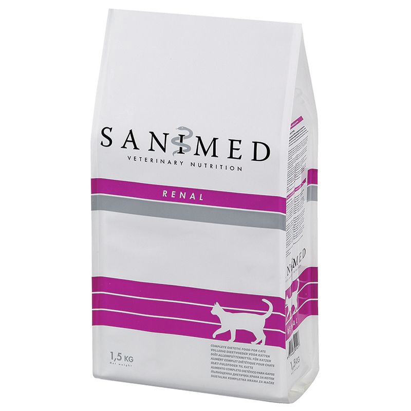 

Корм для кошек SANIMED cat Renal при почечной недостаточности сух. 1,5кг, cat Renal при почечной недостаточности сух. 1,5кг