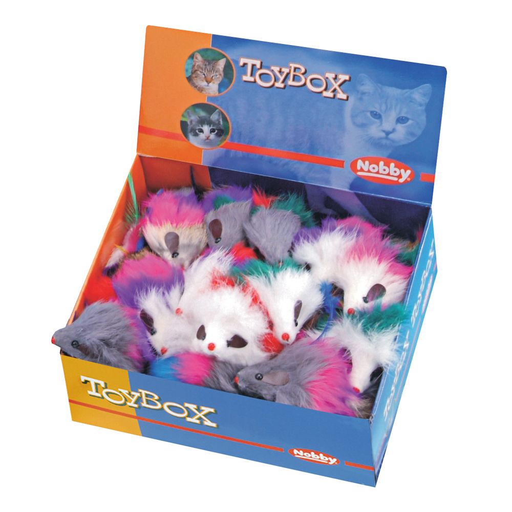 

Игрушка для кошек Nobby 80121 Мышка с перьями 7,5см, 80121 Мышка с перьями 7,5см