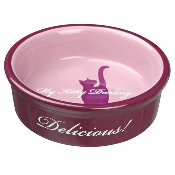

Миска для кошек MAJOR, Delicious розовая керамическая 12,5х4,5см 260мл
