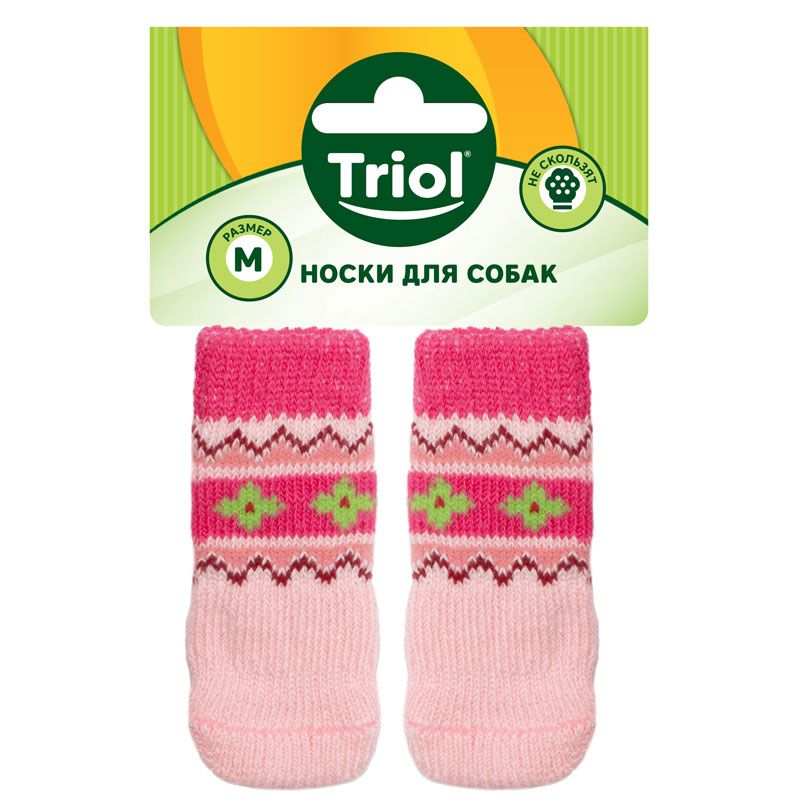 Носки для собак TRIOL Цветы, размер M triol футболка камчатка размер m 30 см