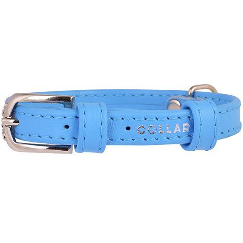 

Ошейник для собак COLLAR, Glamour без украшений 12мм 21-29см синий