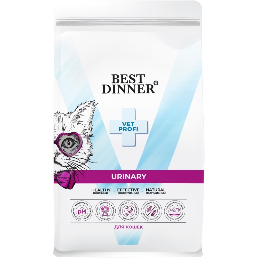 Корм для кошек Best Dinner Vet Profi Urinary при заболеваниях МКБ паштет с ягненком ламист 100г 218₽